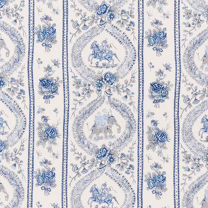 Schumacher Kandula Blues Fabric 176801