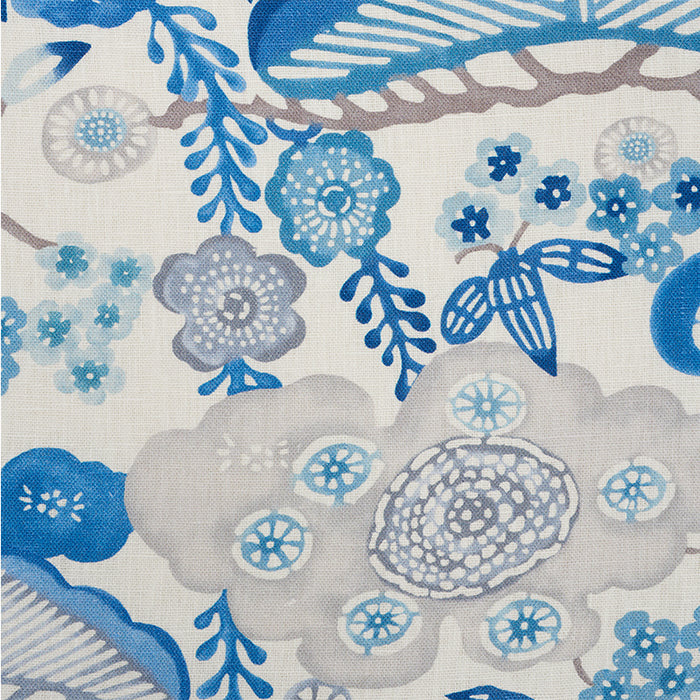 Schumacher Yume Blue Fabric 177010