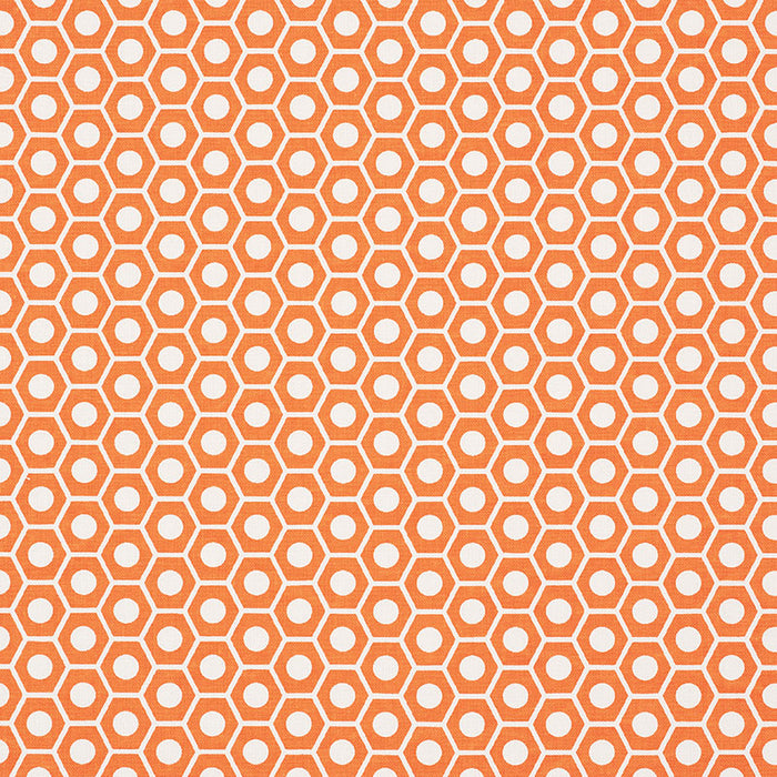 Schumacher Queen B Orange Fabric Sample 177073