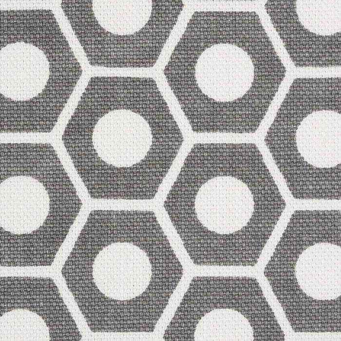 Schumacher Queen B Grey Fabric 177077