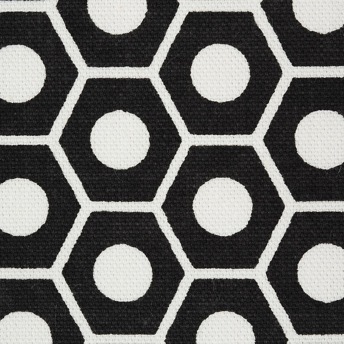 Schumacher Queen B Black Fabric 177078