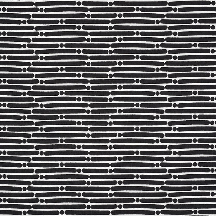 Schumacher Dot Dash Black Fabric Sample 177105