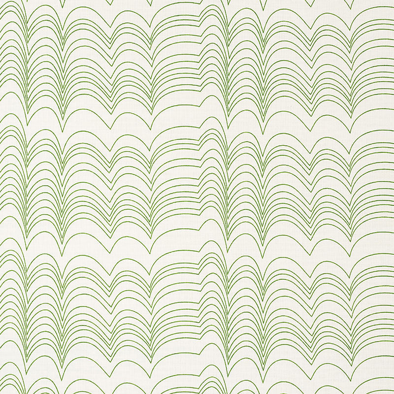 Schumacher Richter Green Fabric Sample 177111