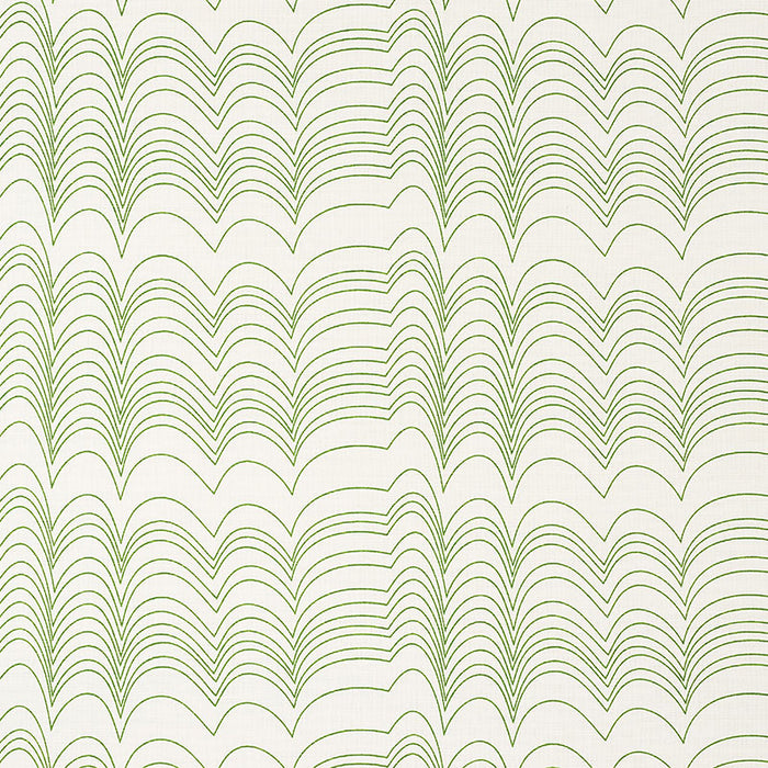 Schumacher Richter Green Fabric Sample 177111