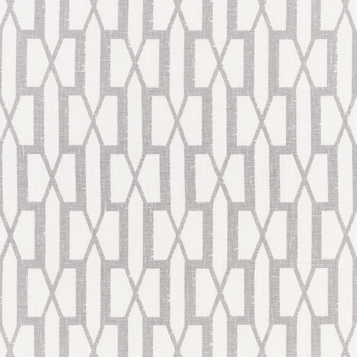 Schumacher Belvedere Grey Fabric Sample 177190