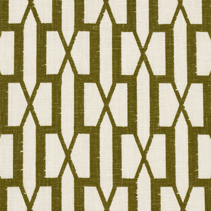 Schumacher Belvedere Olive Fabric Sample 177191