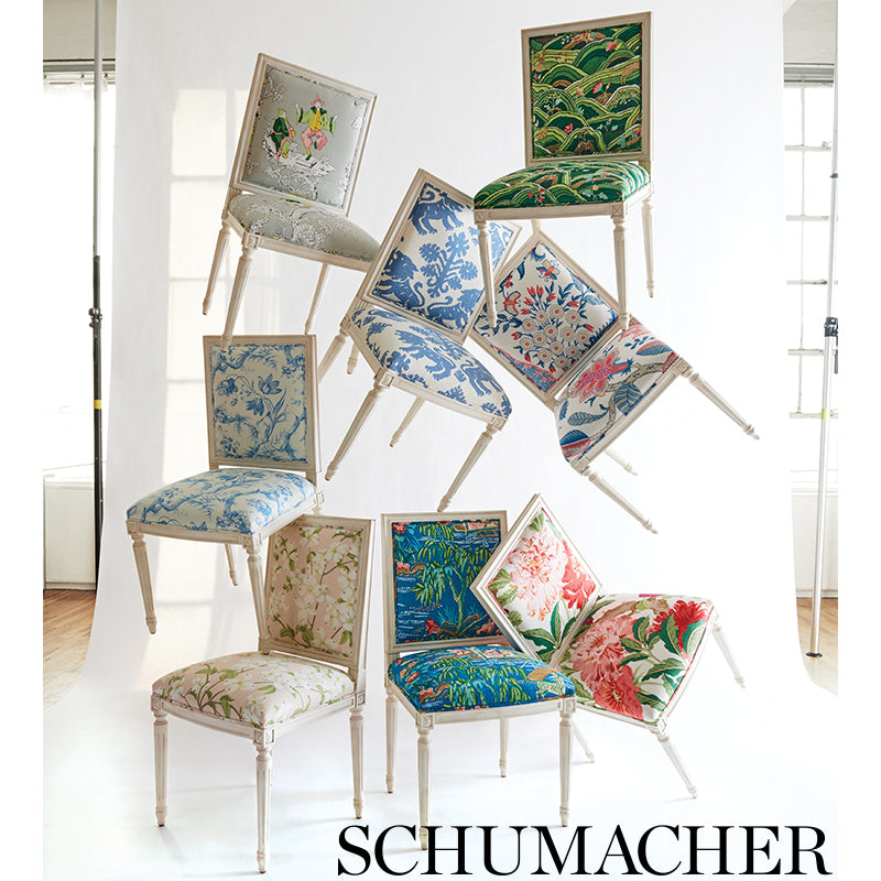 Schumacher Regalia Blue Fabric Sample 177300