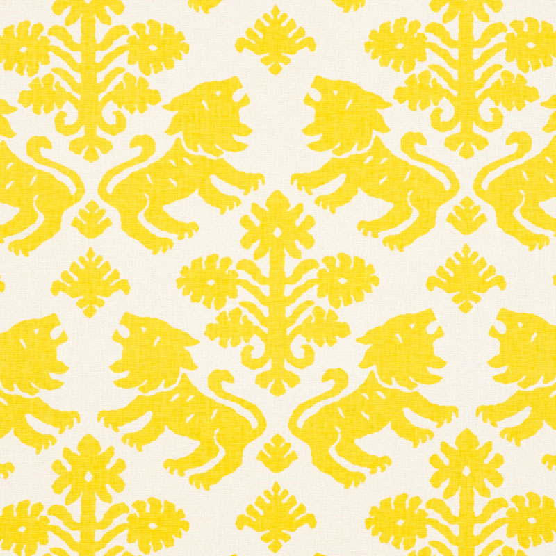 Schumacher Regalia Yellow Fabric Sample 177301