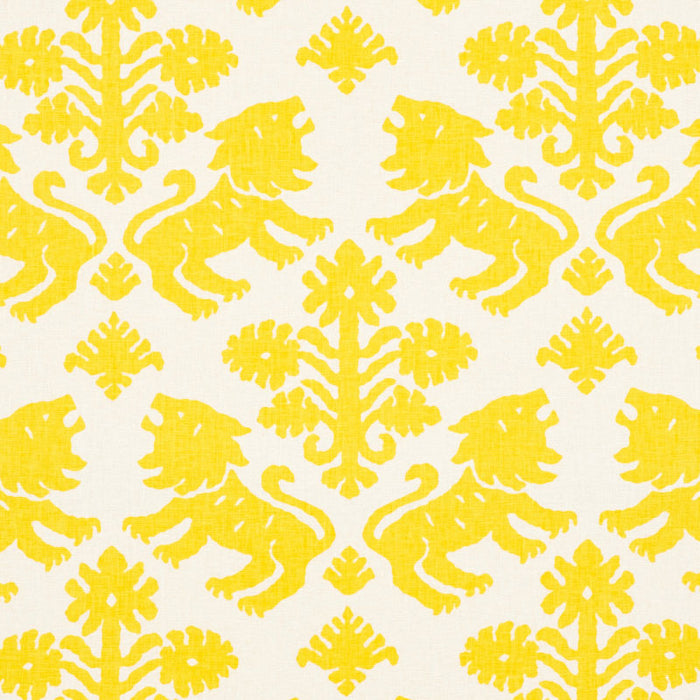 Schumacher Regalia Yellow Fabric Sample 177301