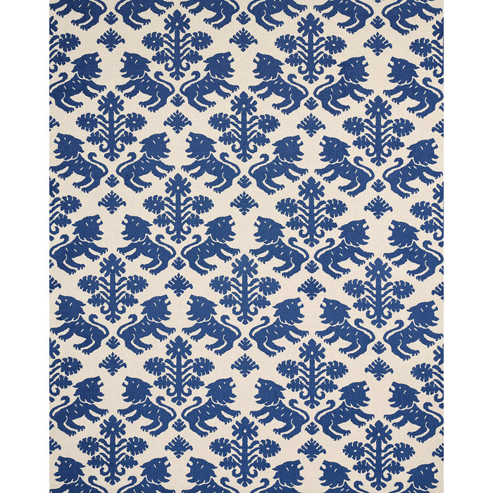 Schumacher Regalia Navy Fabric Sample 177305