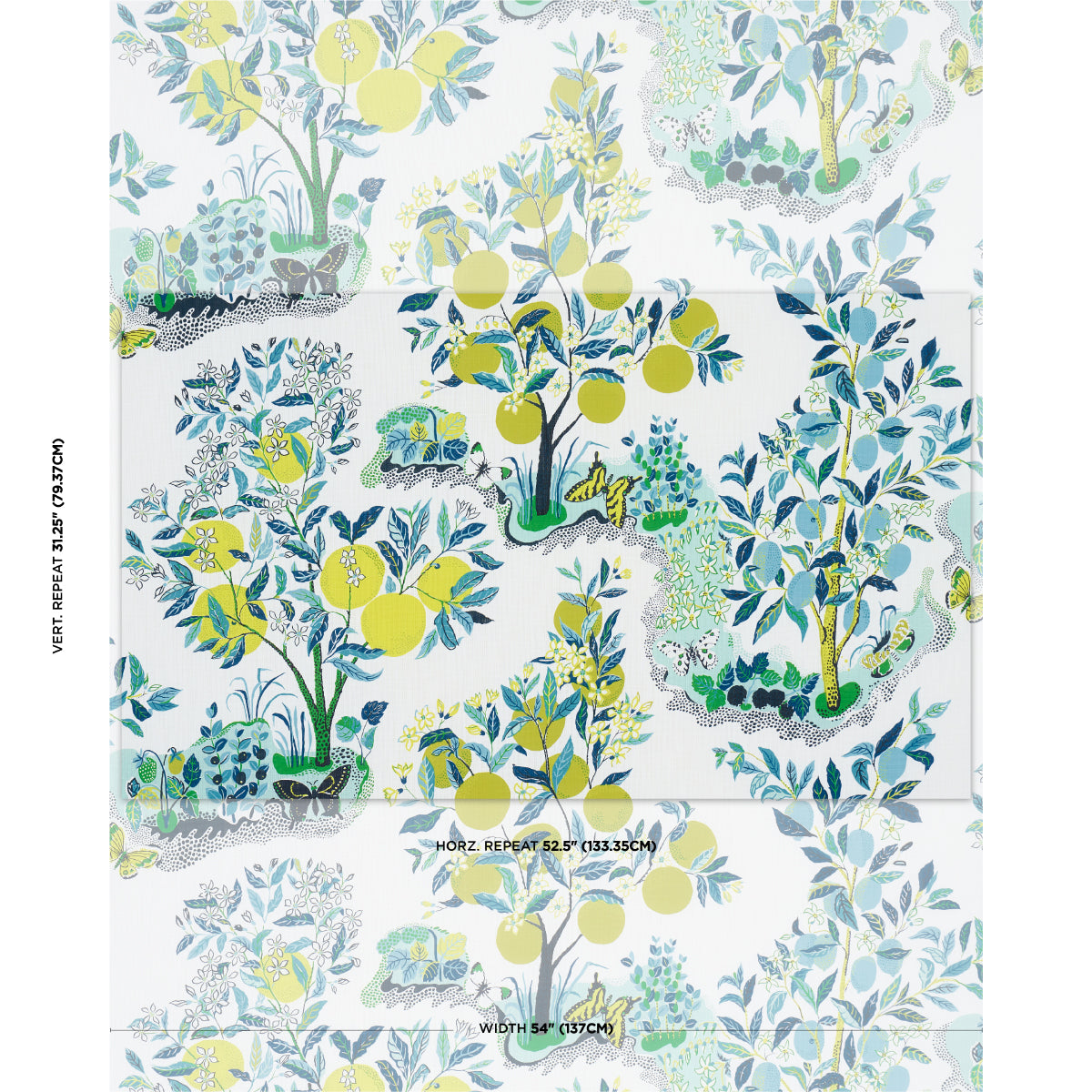 Schumacher Citrus Garden Indoor/Outdoor Pool Fabric 177331