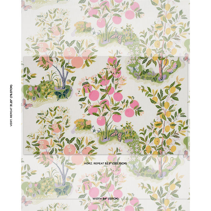 Schumacher Citrus Garden Indoor/Outdoor Garden Fabric 177333