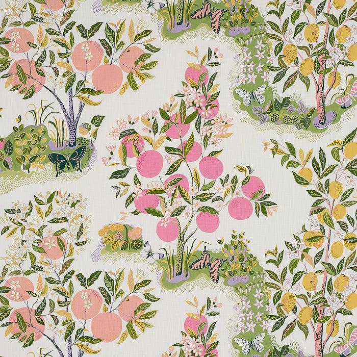 Schumacher Citrus Garden Indoor/Outdoor Garden Fabric Sample 177333