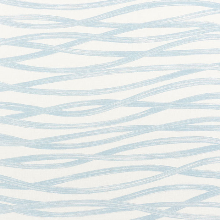 Schumacher Brushstrokes Sky Fabric 177342