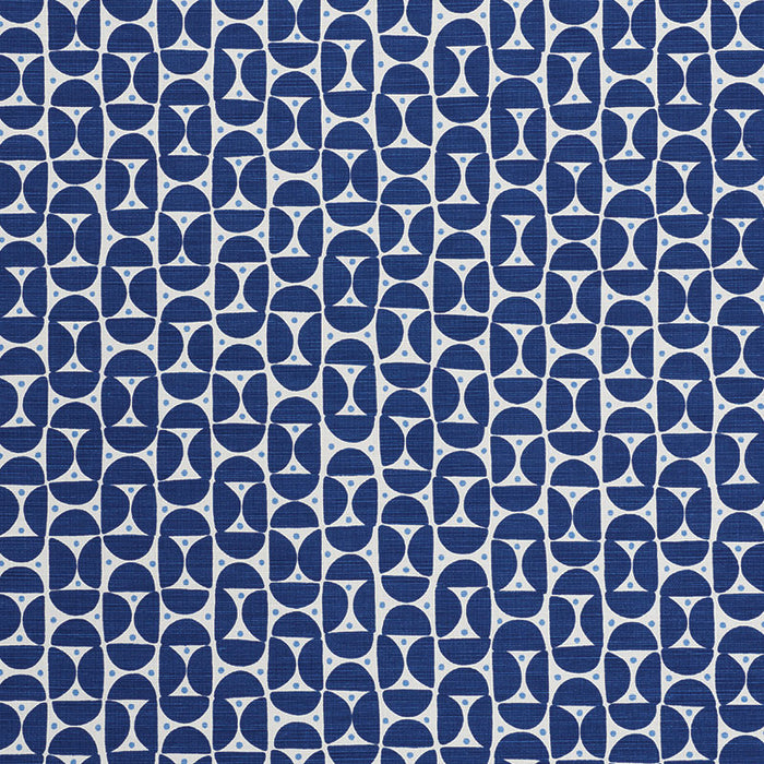 Schumacher Mezza Luna Blue Fabric 177363