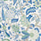 Schumacher Arborvitae Viridian & Blue Fabric 177372