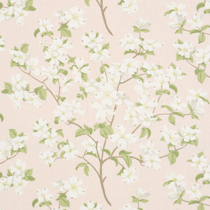 Schumacher Blooming Branch Blush Fabric Sample 177410