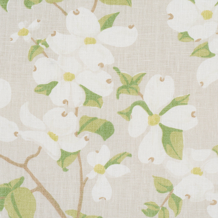 Schumacher Blooming Branch Dove Fabric 177414