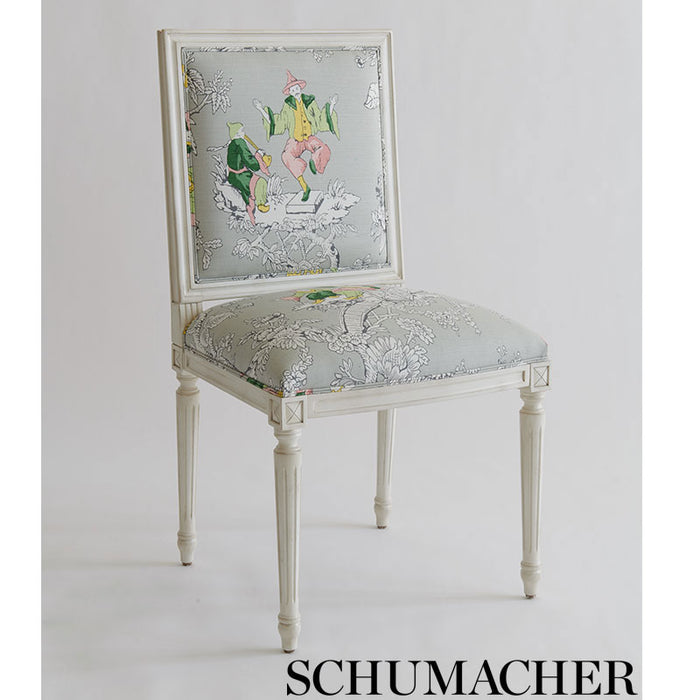 Schumacher Chinoiserie Moderne Aqua Fabric 177420