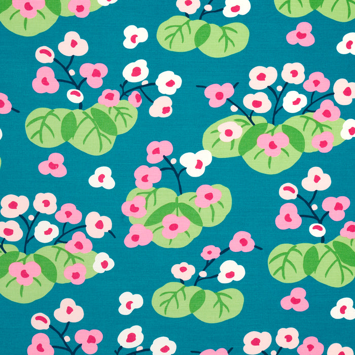 Schumacher Saku Peacock Fabric 177481