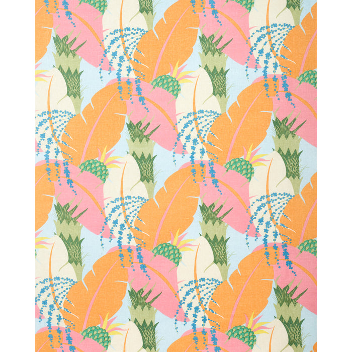 Schumacher Ananas Tropical Fabric Sample 177540