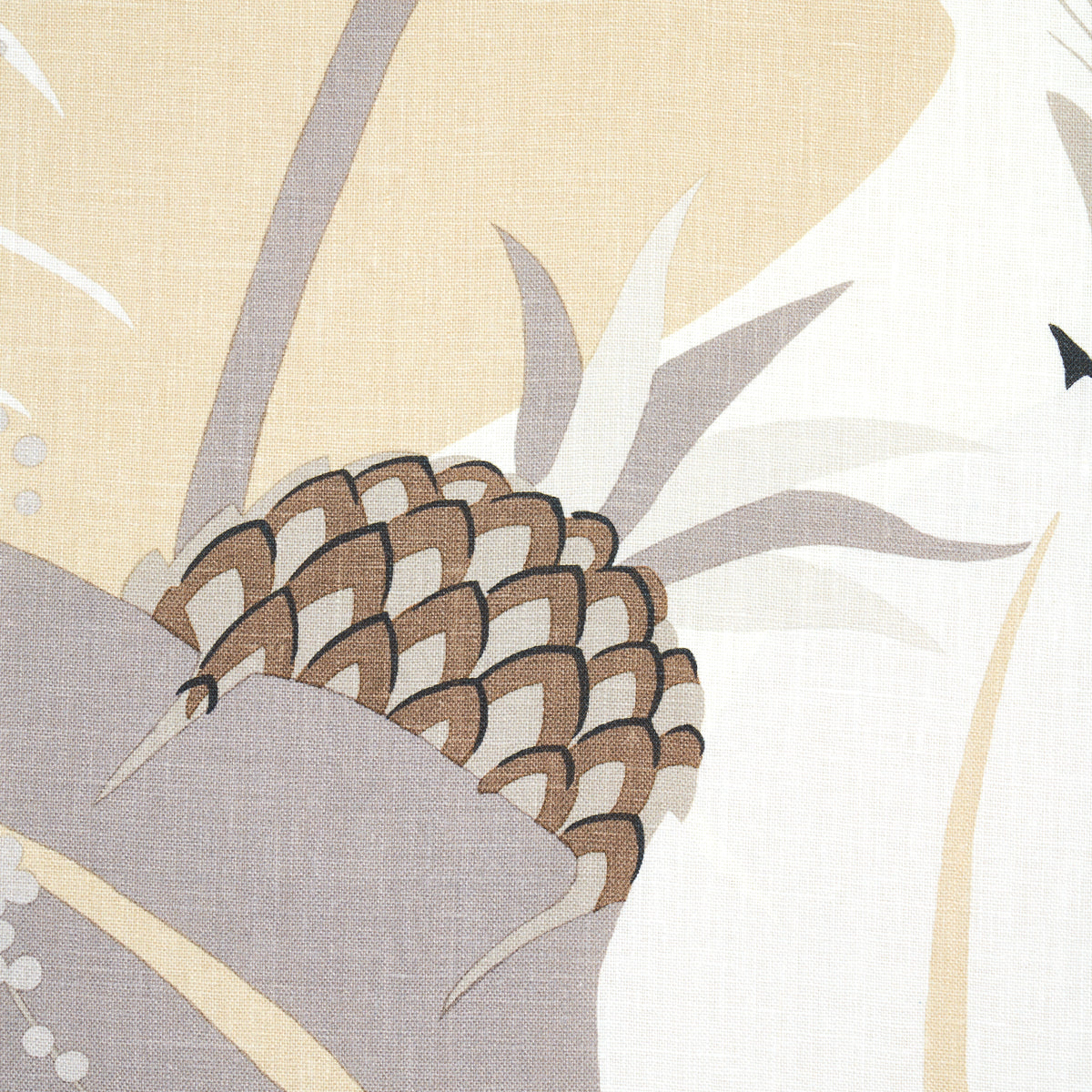 Schumacher Ananas Neutral Fabric 177542