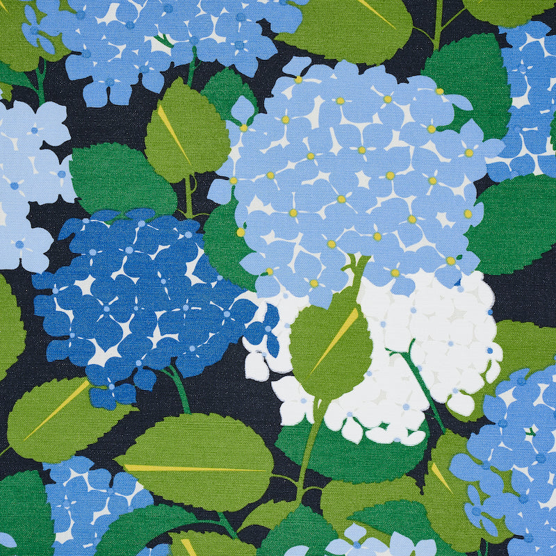 Schumacher Hydrangea Document Fabric Sample 177580