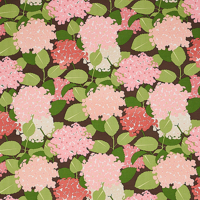 Schumacher Hydrangea Pink Fabric Sample 177582