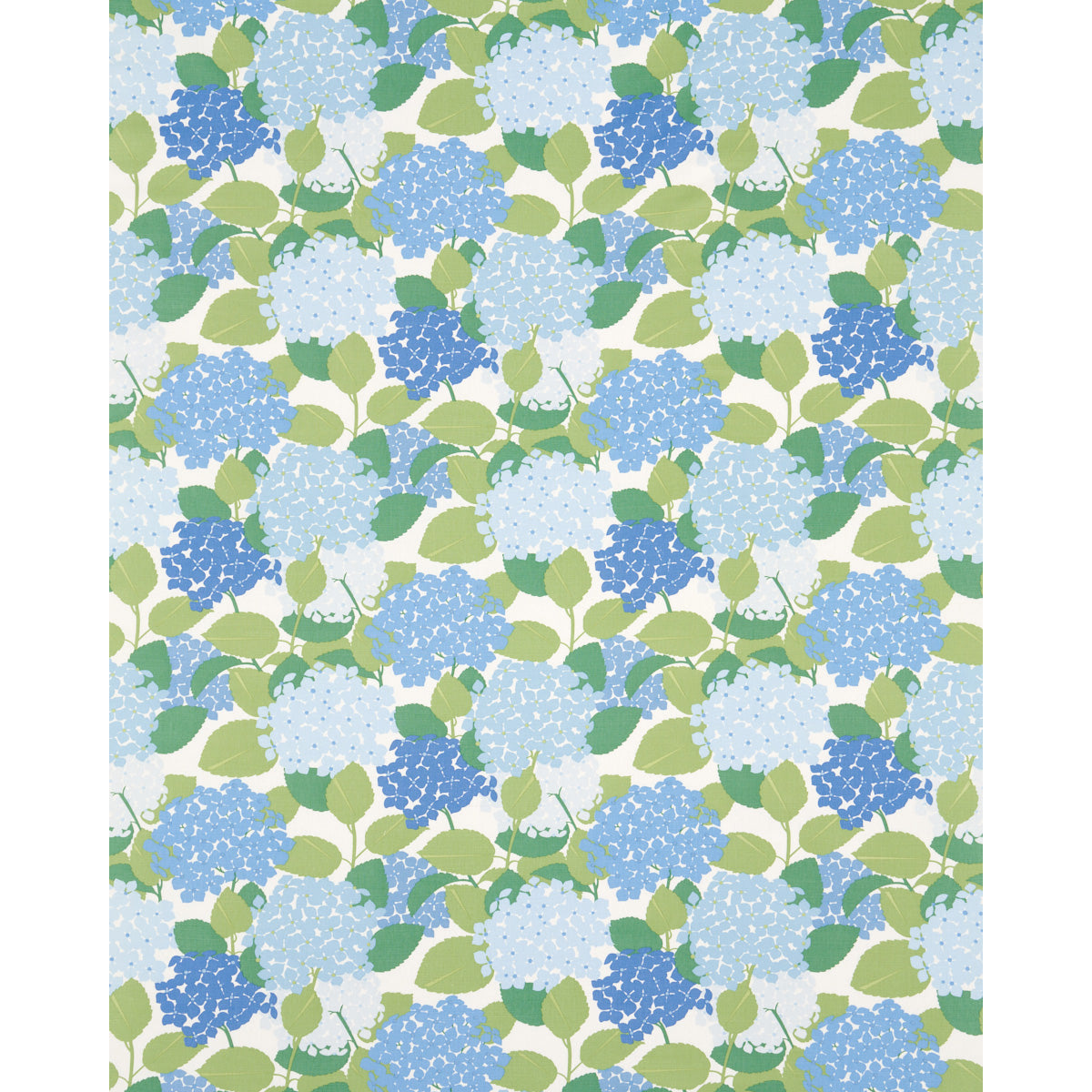 Schumacher Hydrangea Porcelain Fabric 177583