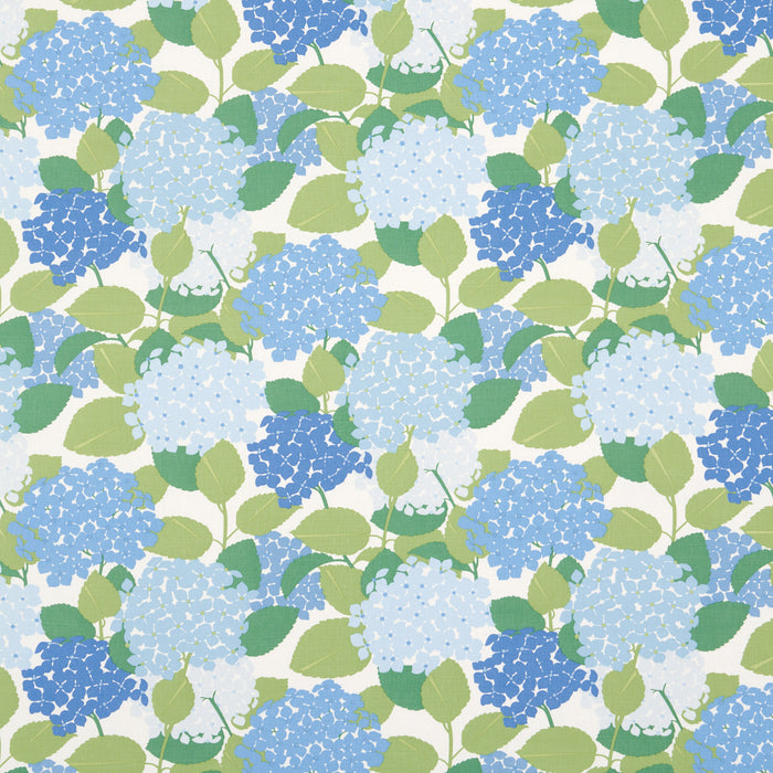 Schumacher Hydrangea Porcelain Fabric Sample 177583