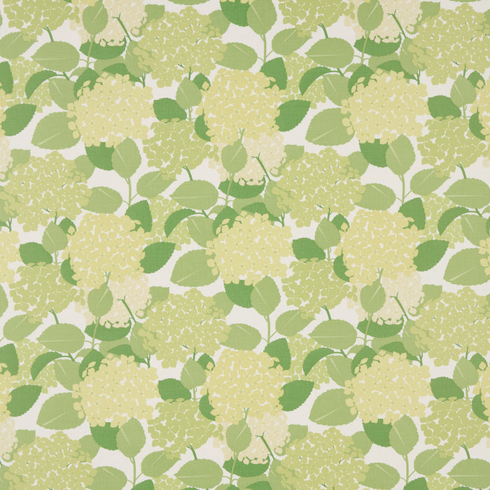 Schumacher Hydrangea Green Fabric Sample 177584