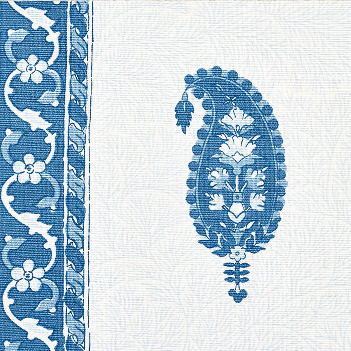 Schumacher Ojai Paisley Indigo Fabric 177611