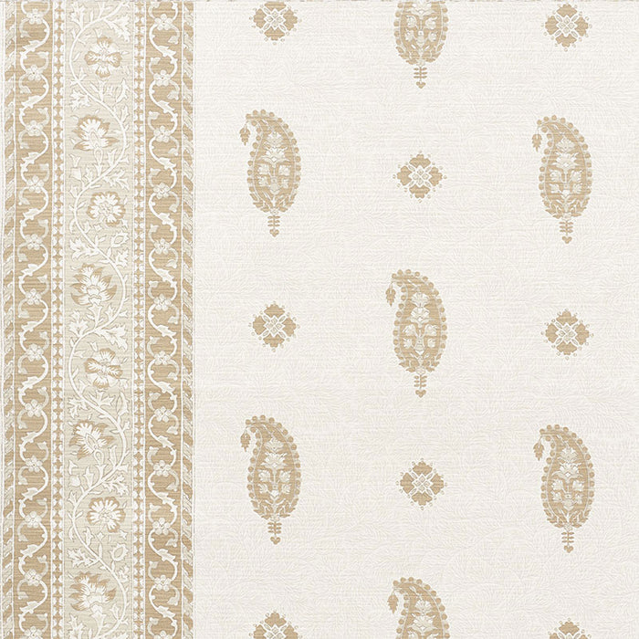 Schumacher Ojai Paisley Neutral Fabric 177612