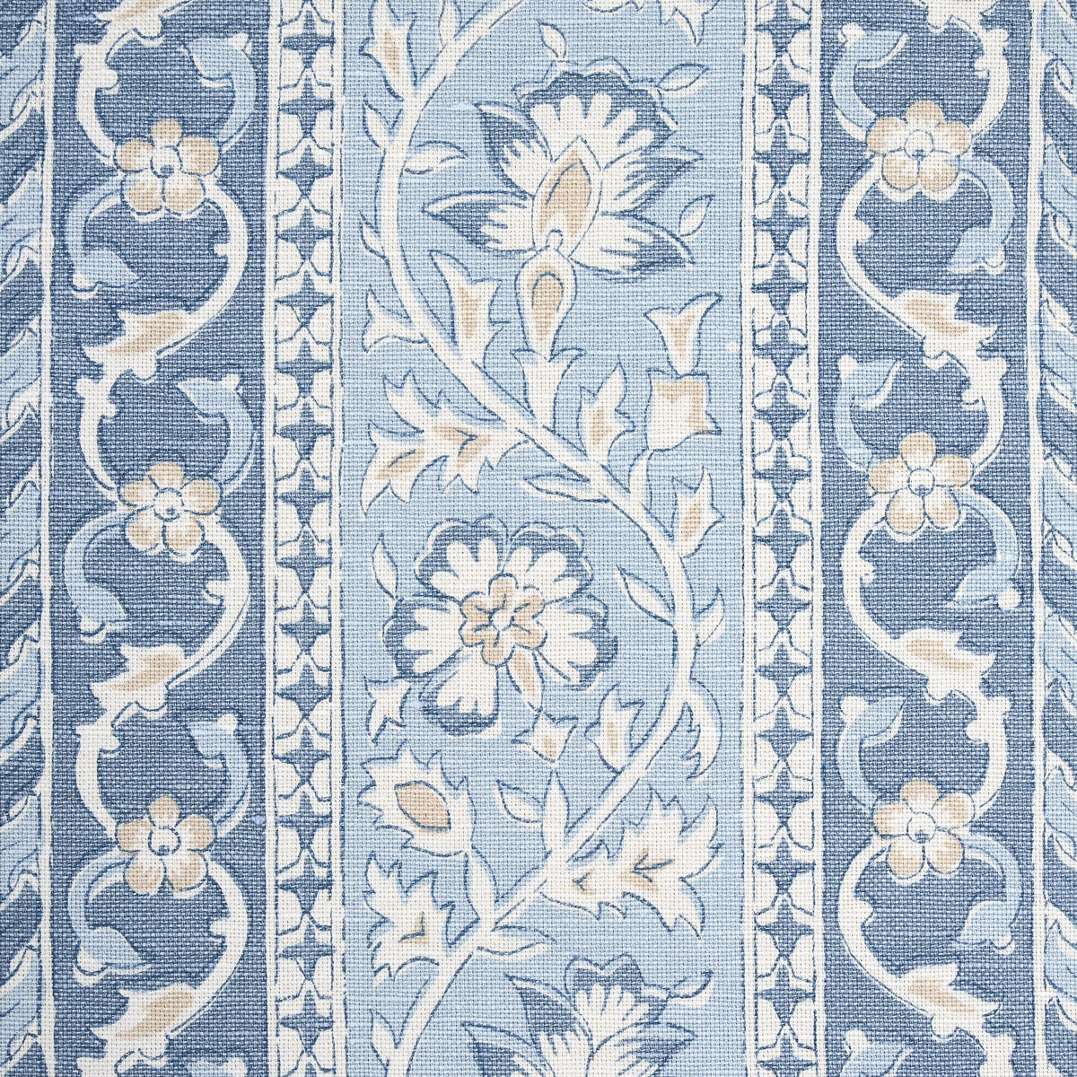 Schumacher Ojai Paisley China Blue Fabric 177615