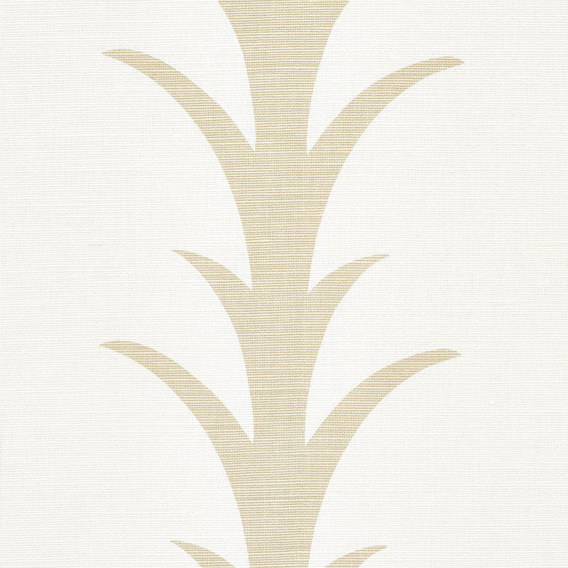 Schumacher Acanthus Stripe Sand Fabric Sample 177630