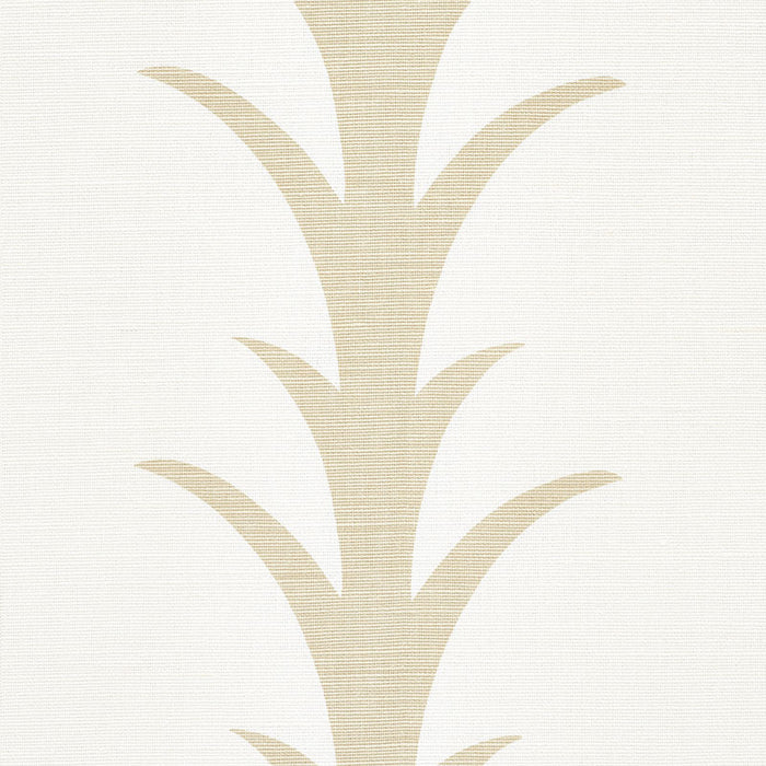 Schumacher Acanthus Stripe Sand Fabric Sample 177630