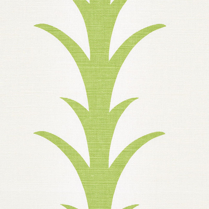 Schumacher Acanthus Stripe Leaf Fabric Sample 177631