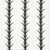 Schumacher Acanthus Stripe Carbon Fabric 177632