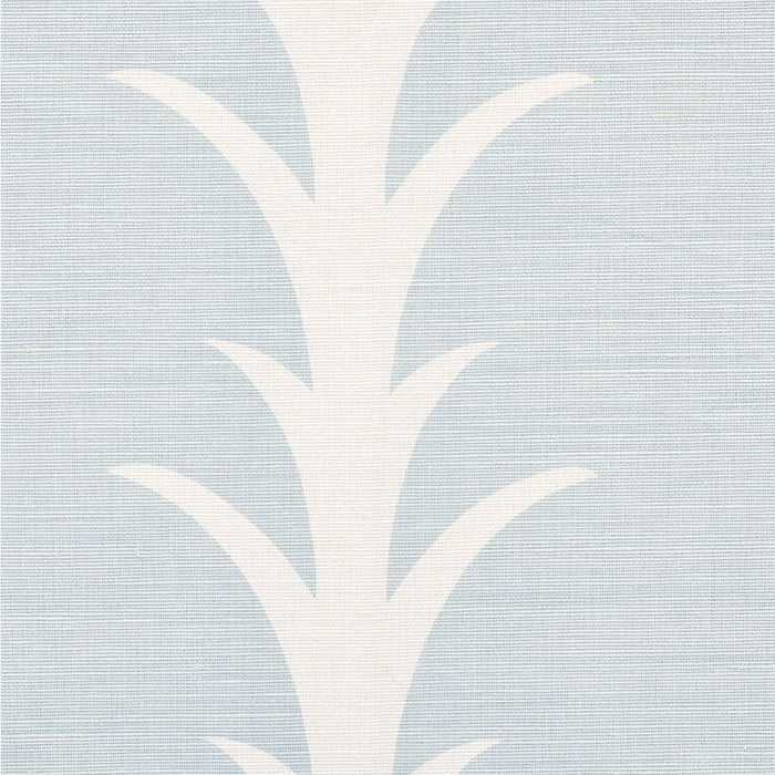 Schumacher Acanthus Stripe Sky Fabric Sample 177633