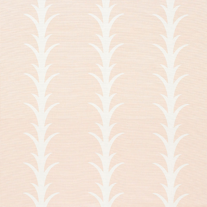 Schumacher Acanthus Stripe Blush Fabric 177634