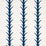 Schumacher Acanthus Stripe Navy Fabric 177635