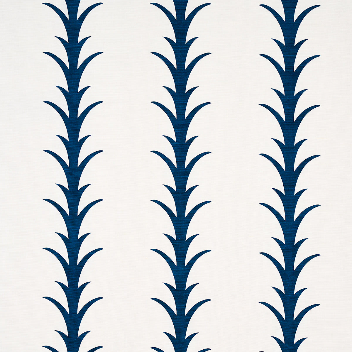 Schumacher Acanthus Stripe Navy Fabric Sample 177635