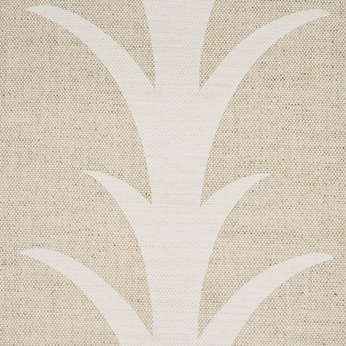 Schumacher Acanthus Stripe Natural Fabric Sample 177636