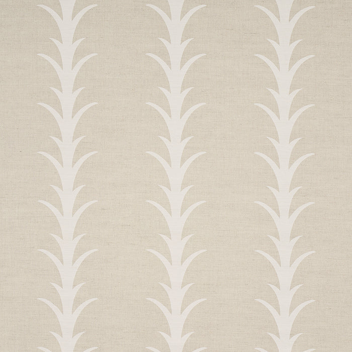 Schumacher Acanthus Stripe Natural Fabric Sample 177636