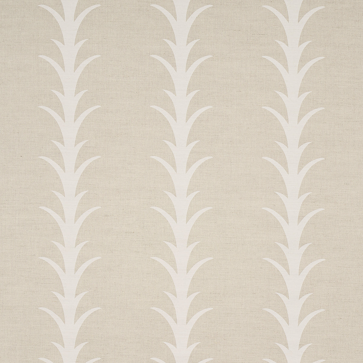 Schumacher Acanthus Stripe Natural Fabric Sample 177636