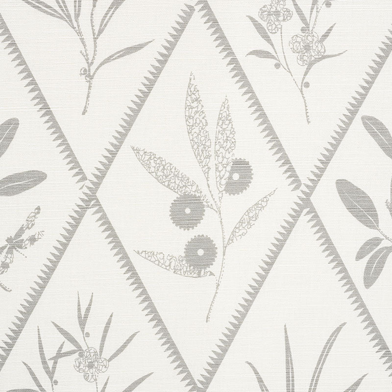 Schumacher Endimione Grey Fabric Sample 177642