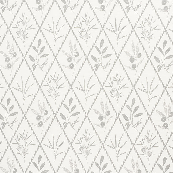 Schumacher Endimione Grey Fabric 177642