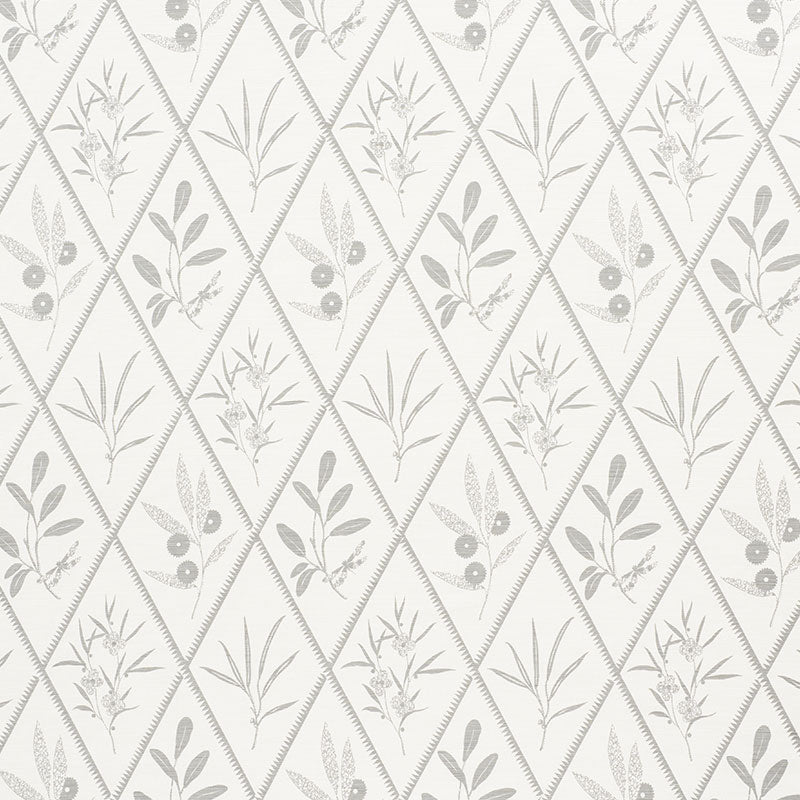 Schumacher Endimione Grey Fabric Sample 177642