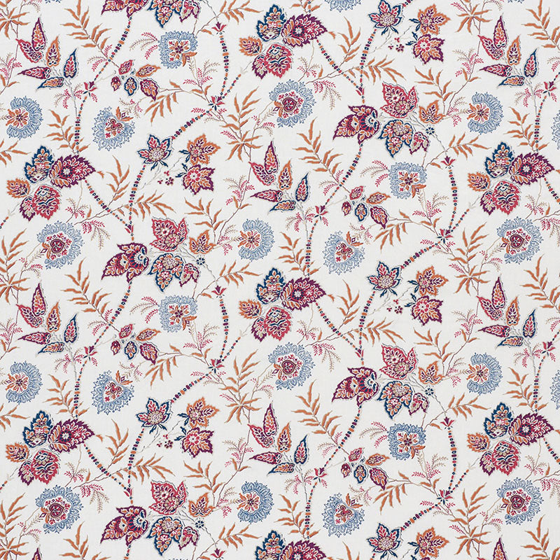 Schumacher Emperor's Vine Aubergine Fabric Sample 177680