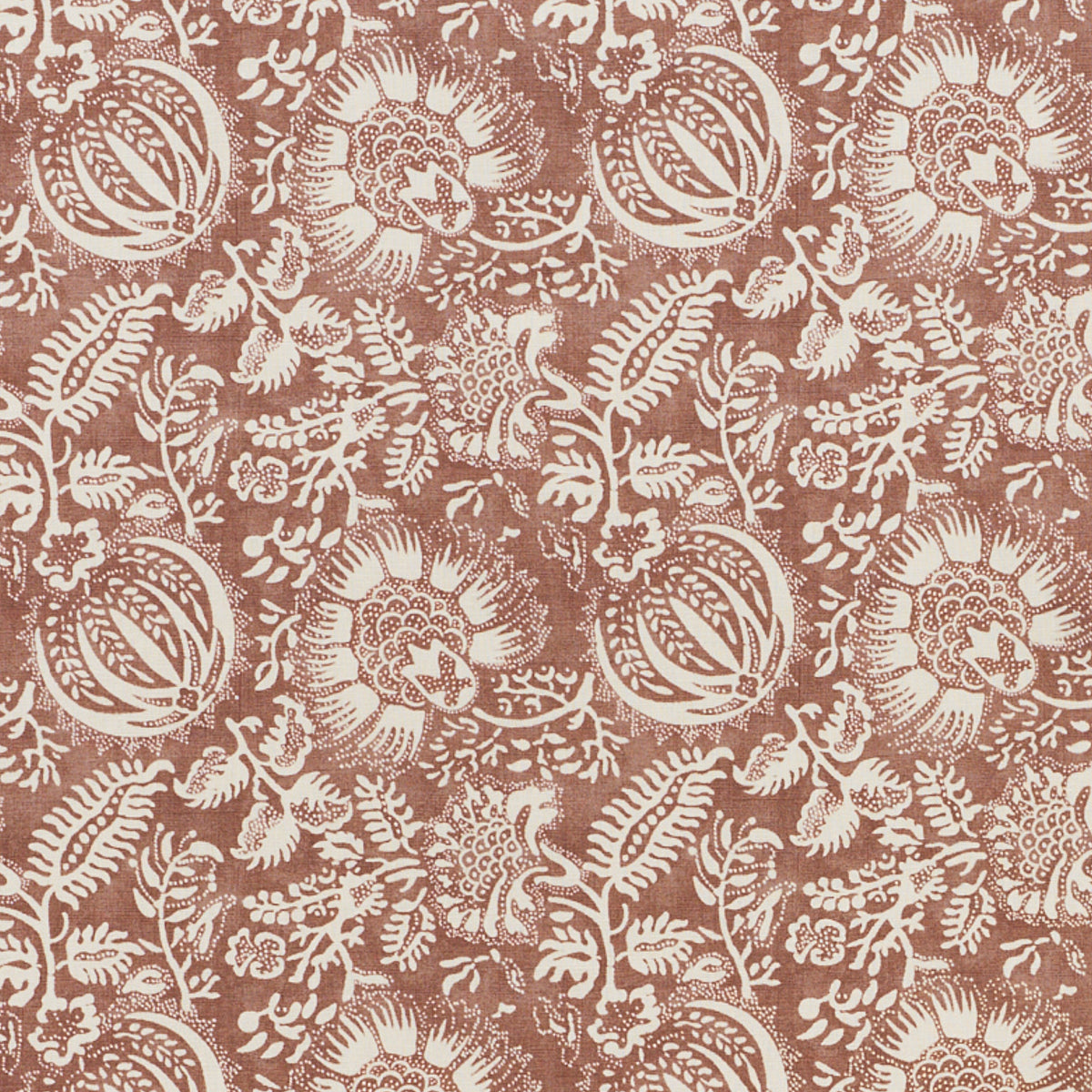 Schumacher Pomegranate Print Russet Fabric 177692